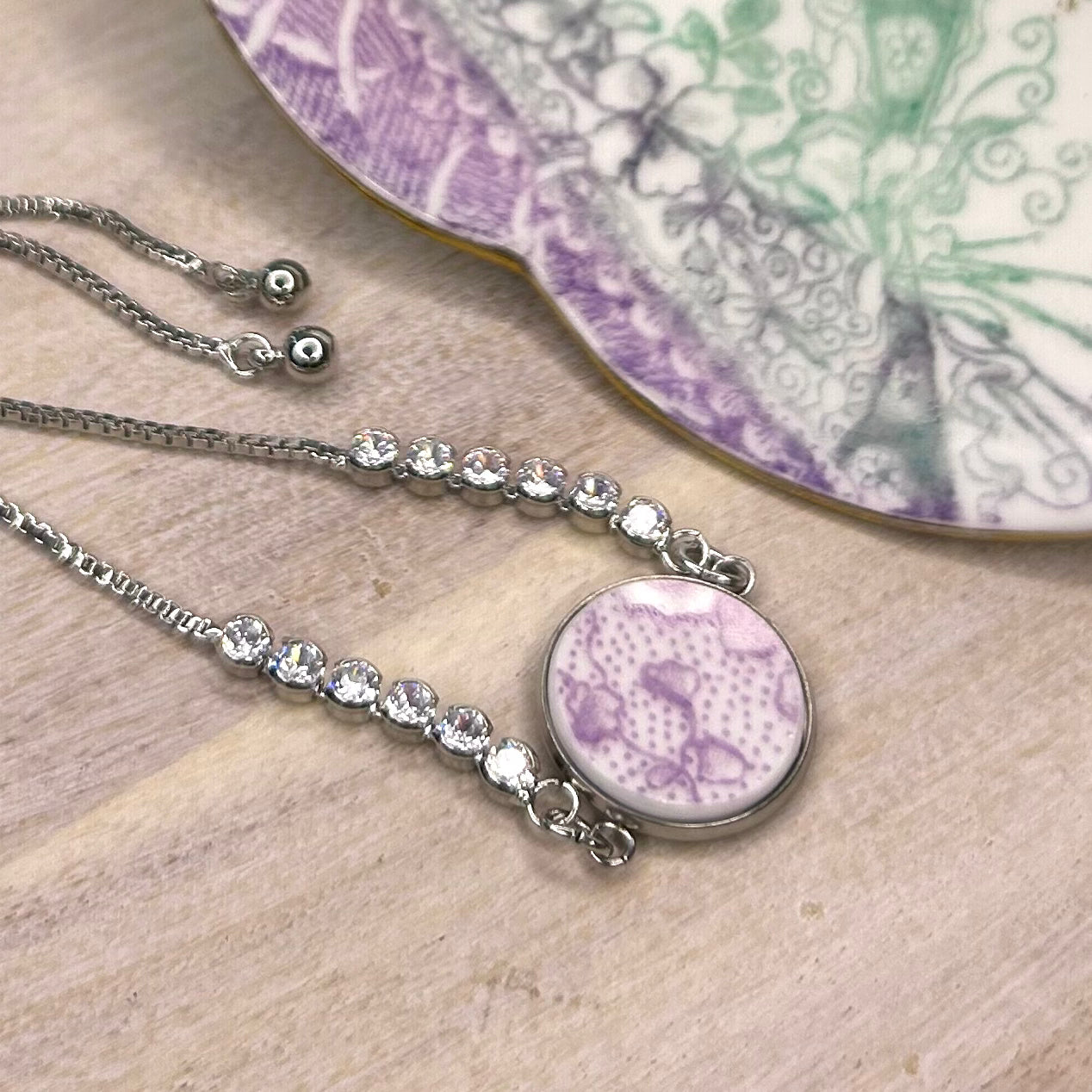 1894-1910 The Foley China (Pre-Shelley) CZ Bracelet