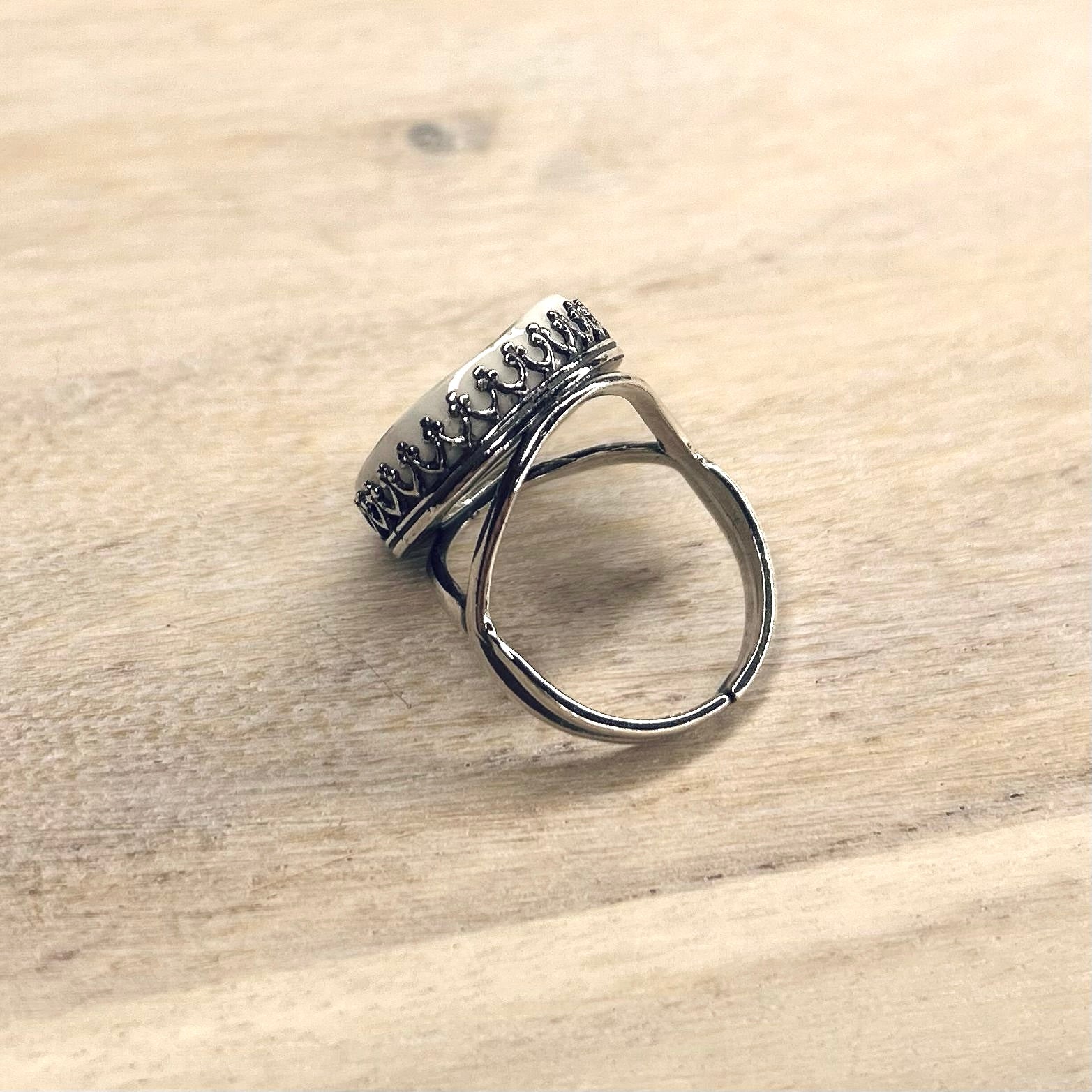 1965 Sterling Silver Royal Albert ‘Memory Lane’ Ring M