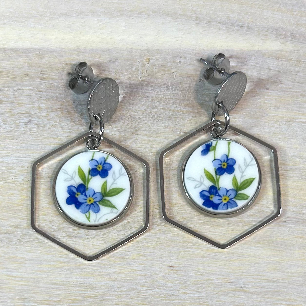 1950’s Queen Anne ‘Sonata’ Stud Dangly Earrings S
