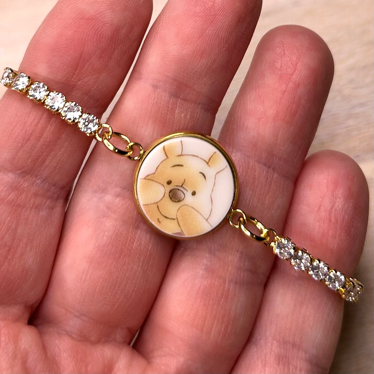 Winnie the Pooh and Friends CZ Bracelet M
