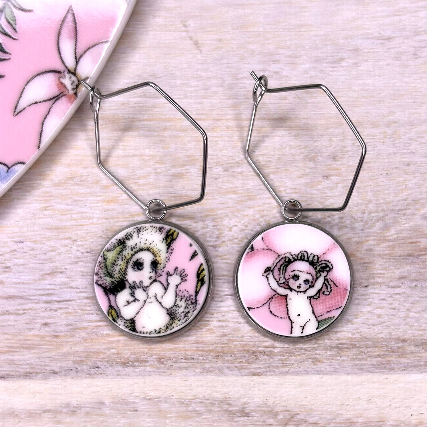 May Gibbs Hoops Dangly Earrings SM
