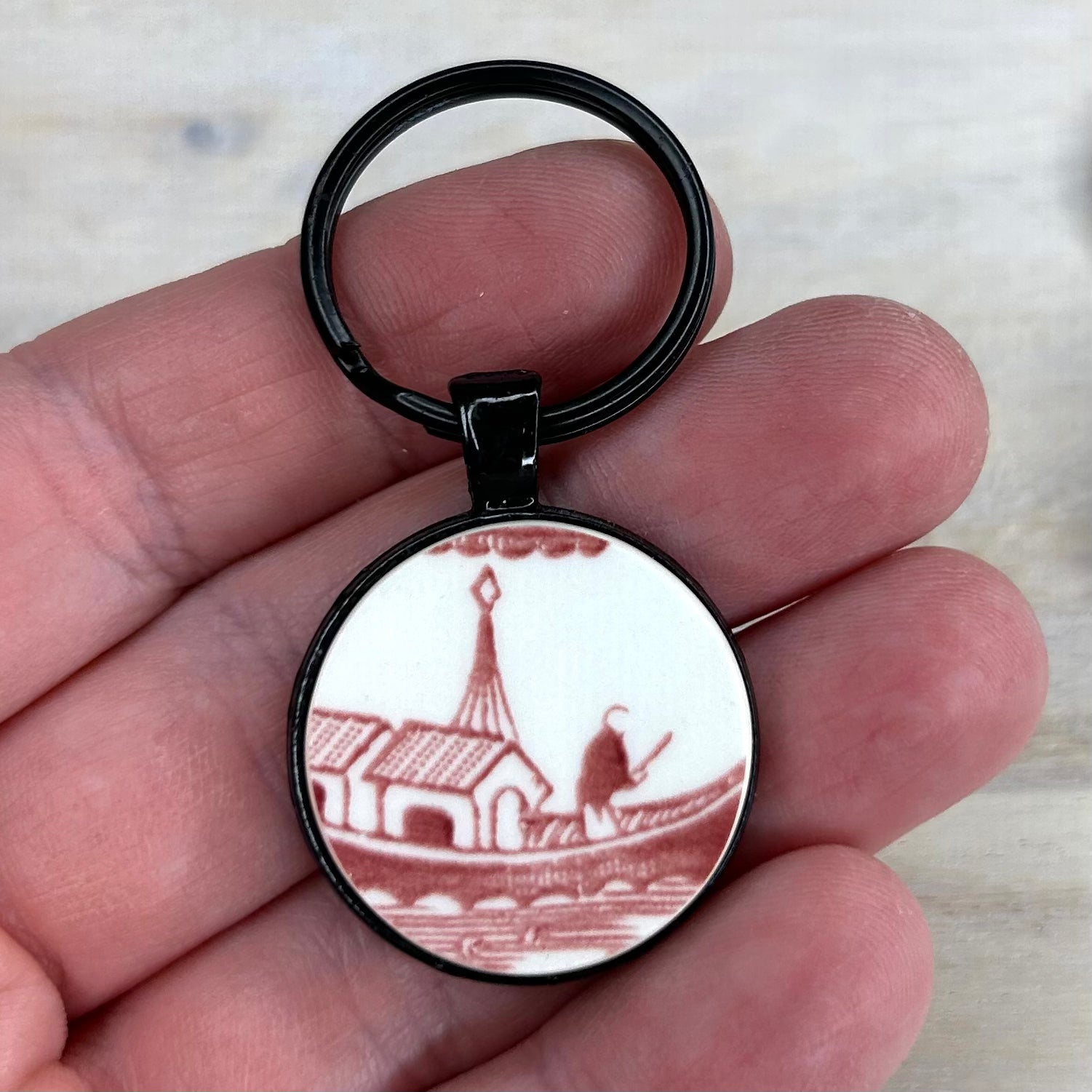 1990’s Churchill Pink Willow Key Ring Keychain