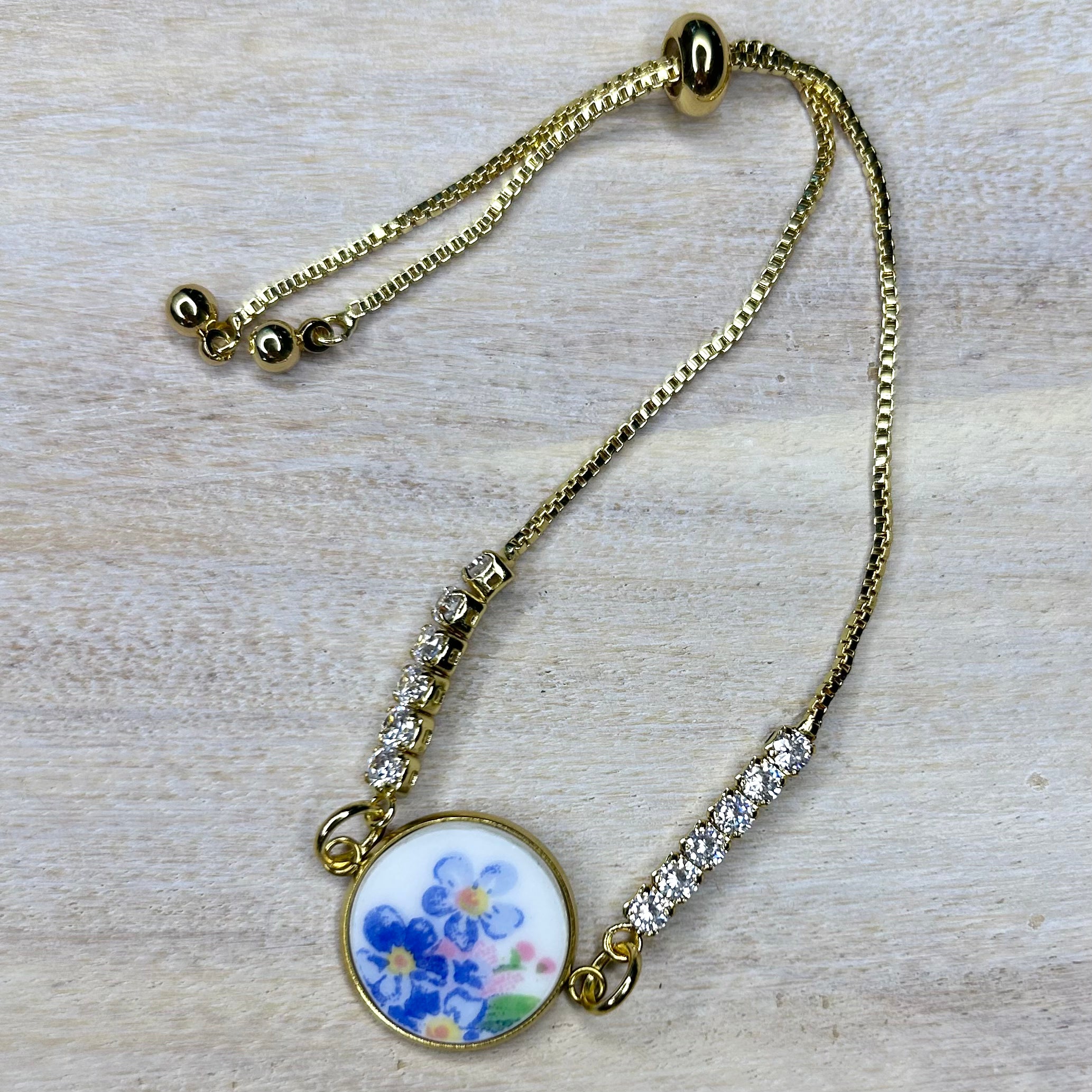 1950’s Duchess Forget-Me-Not CZ Bracelet