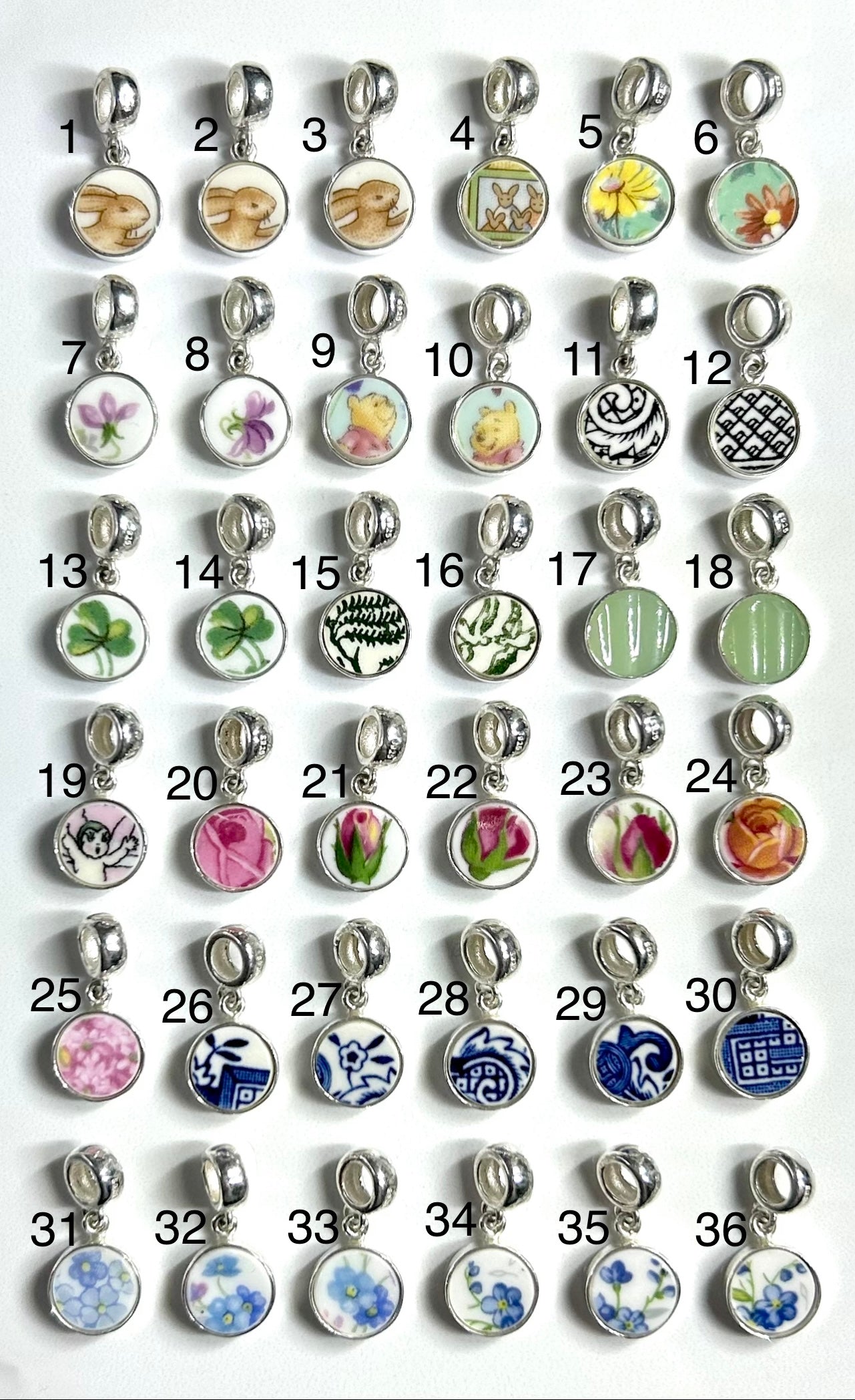 Sterling Silver Charms For Bracelets