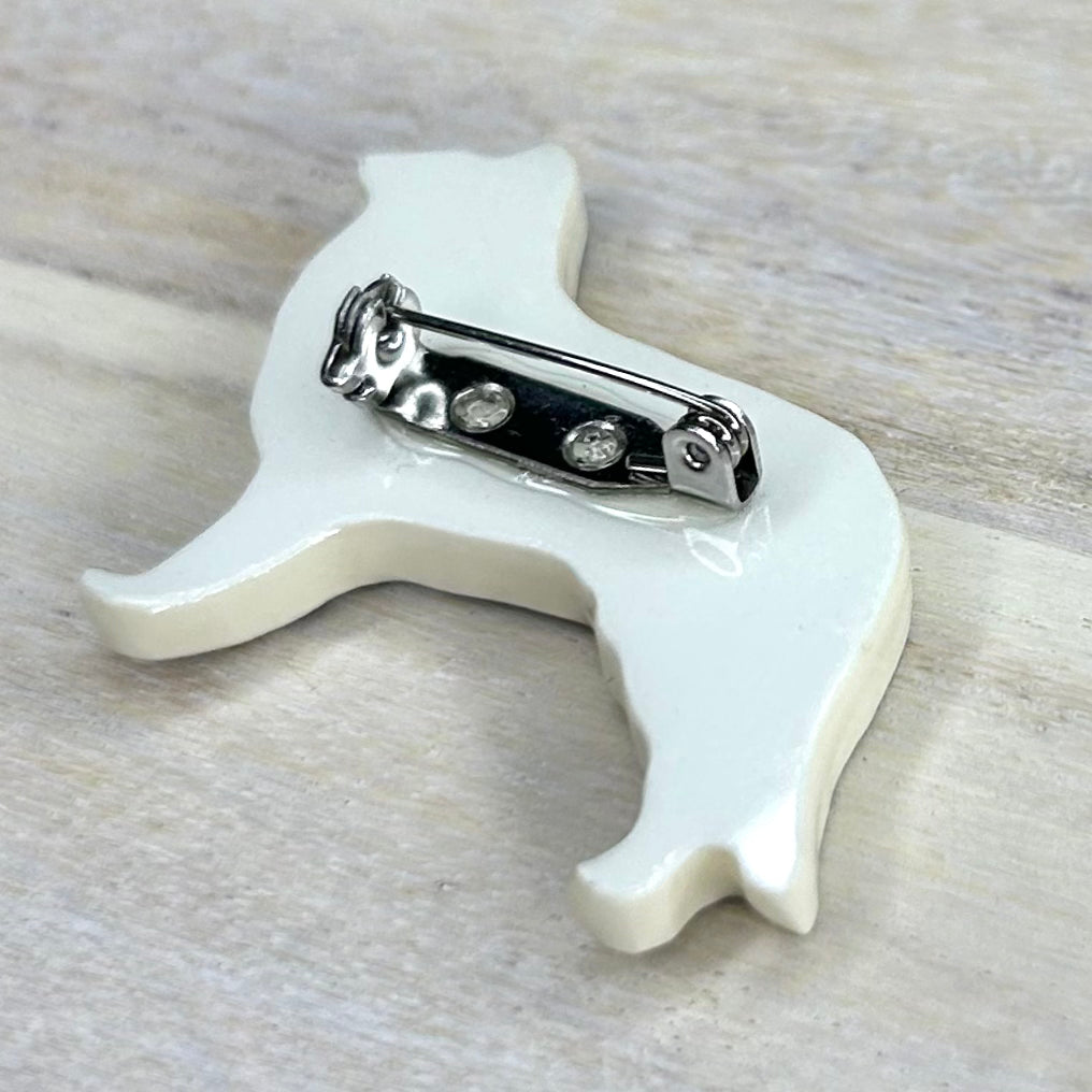 1980’s Churchill Midnight Willow Brooch Dog M