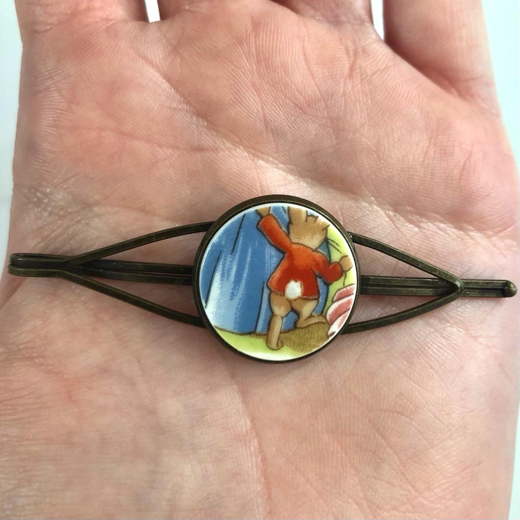 40% off! Bunnykins by Royal Doulton Hair Slide Clip Antique Bronze