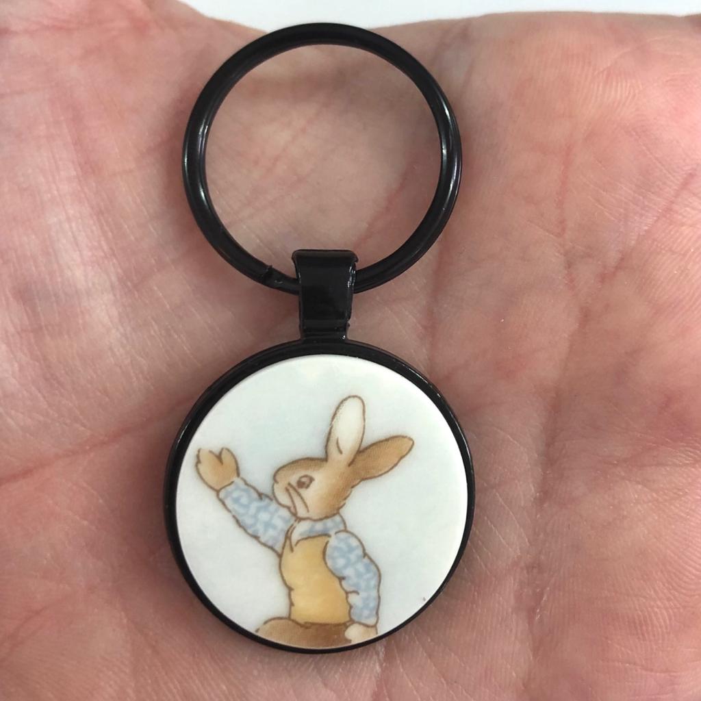 Bunnykins by Royal Doulton Keyring Black M