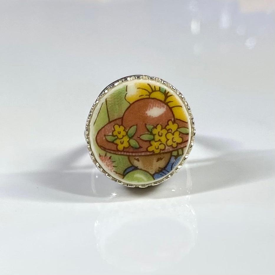 1970’s Royal Doulton ‘Bunnykins’ Sterling Silver Ring M
