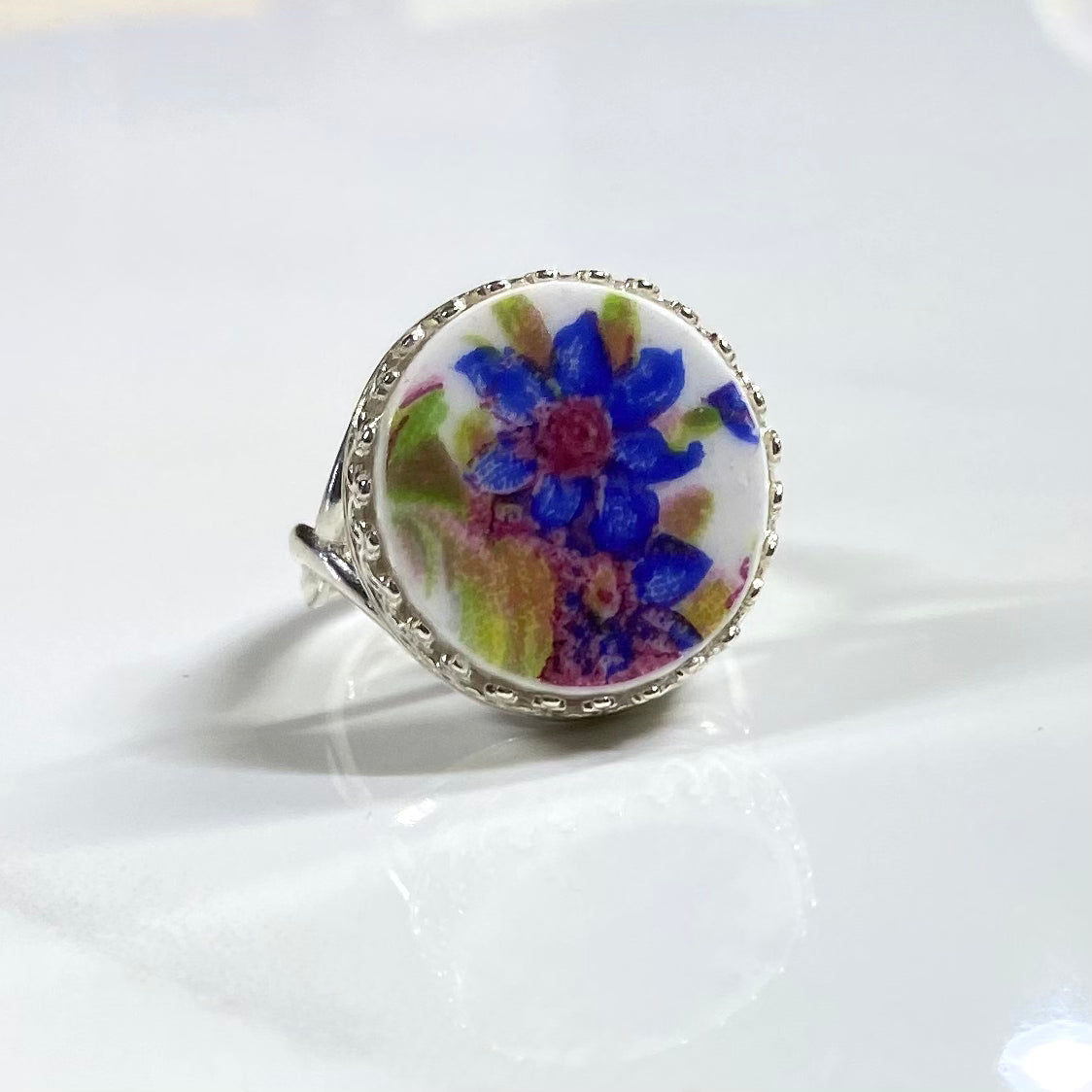 1950’s Roslyn China Sterling Silver Ring