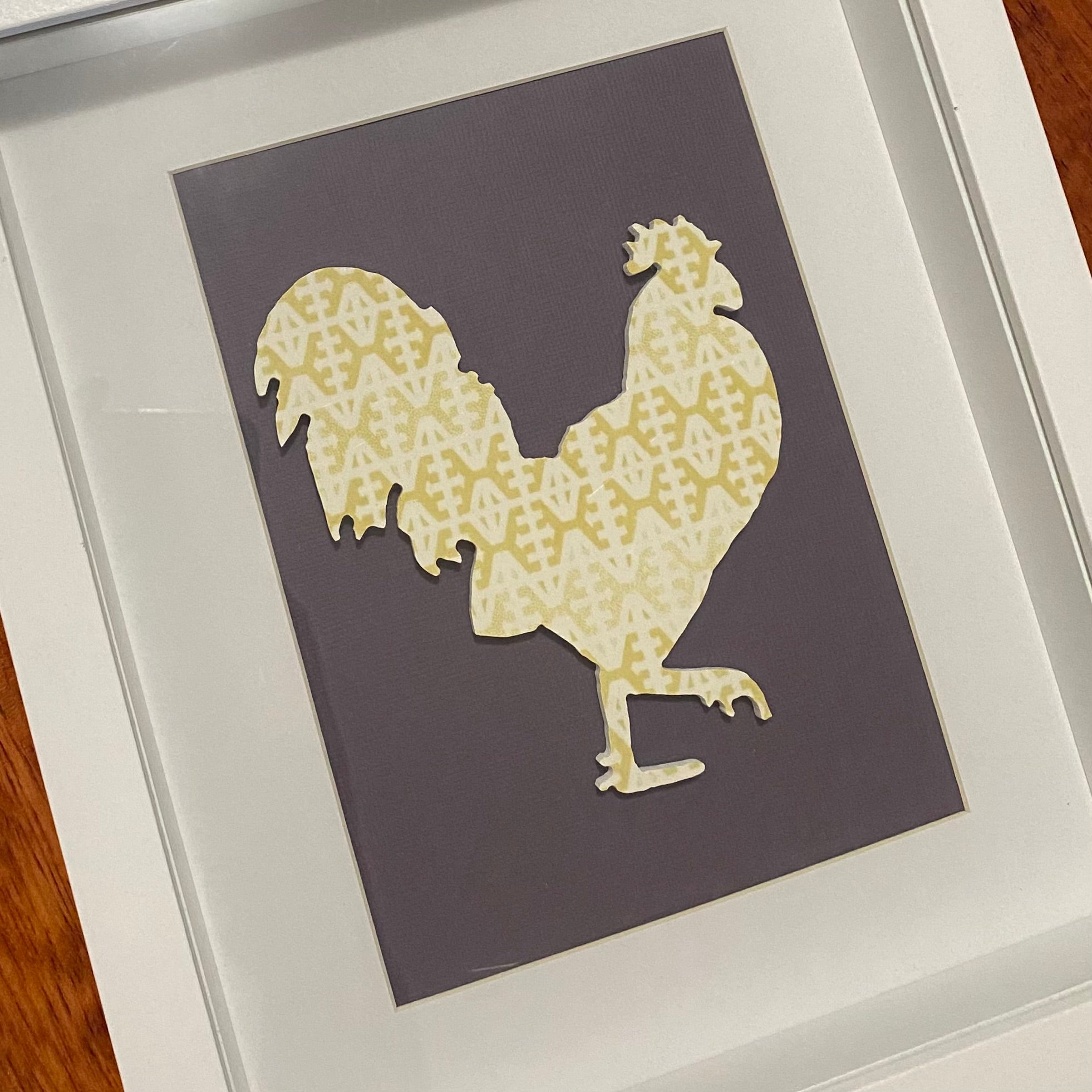 50% off! Framed Rooster Chicken