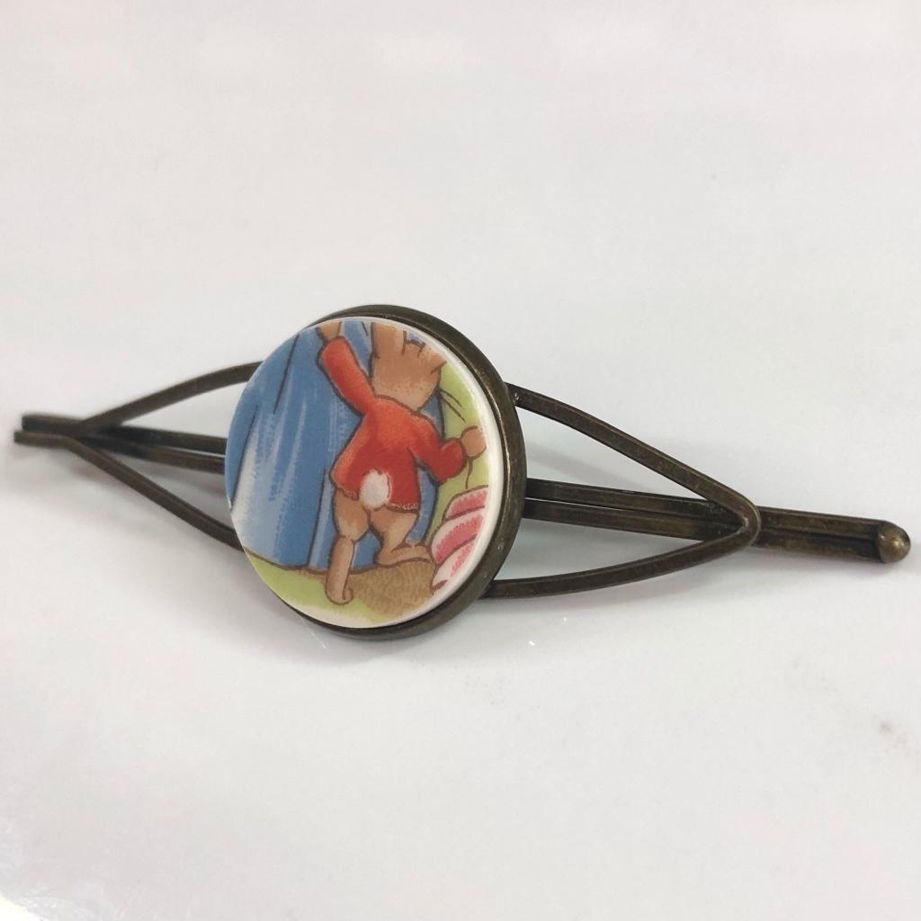 Bunnykins by Royal Doulton Hair Slide Clip Antique Bronze