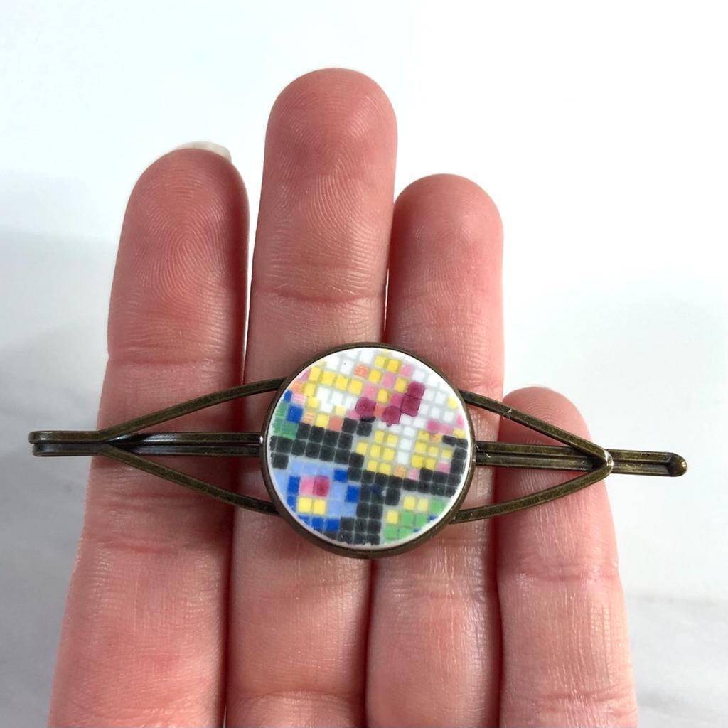 40% off! 1930’s Colclough Hair Slide Clip Antique Bronze