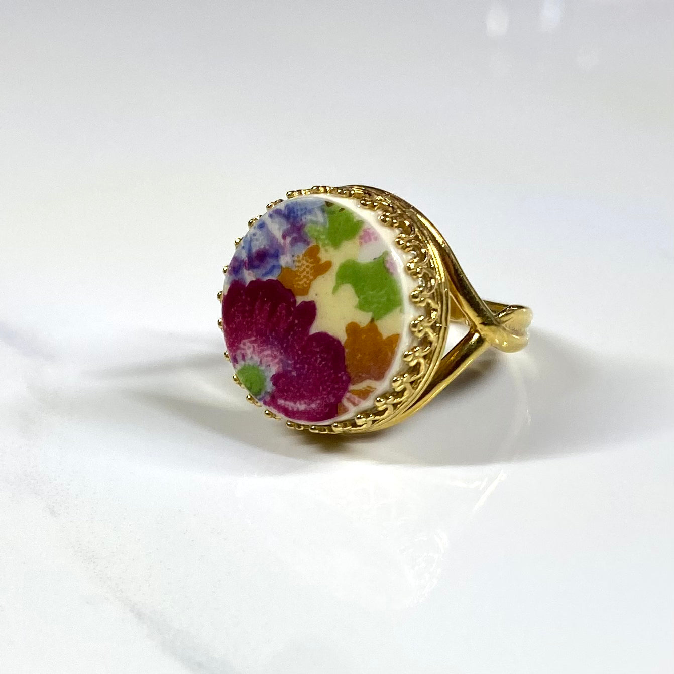 1937 Royal Winton ‘Royalty’ Sterling Silver Ring M