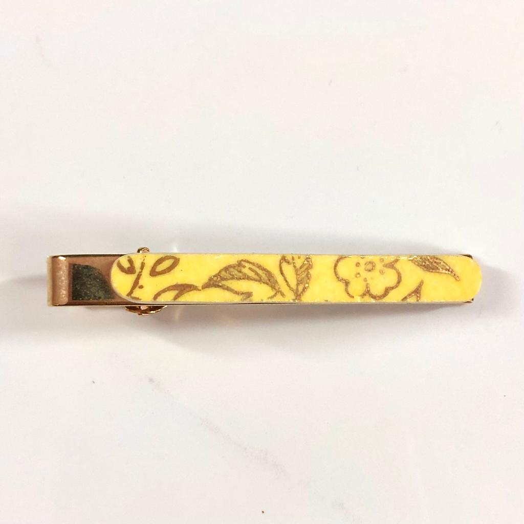 1930’s Vogue Tie Bar Clip Yellow Gold