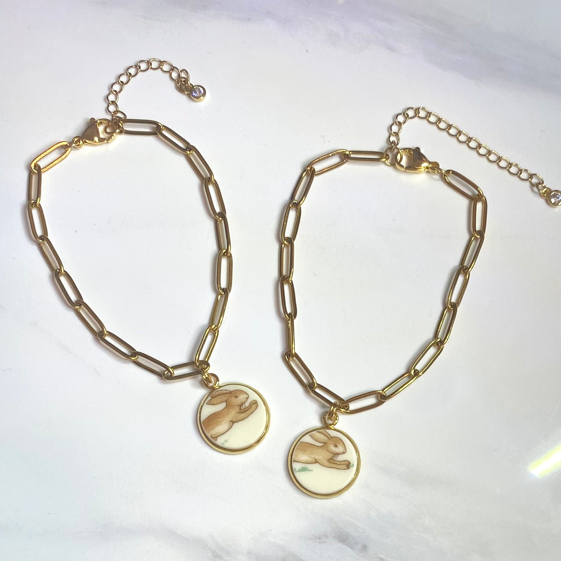 Bunnykins by Royal Doulton Bracelet Yellow Gold