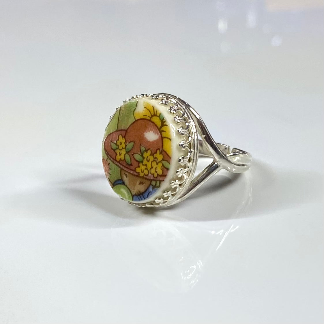 1970’s Royal Doulton ‘Bunnykins’ Sterling Silver Ring M