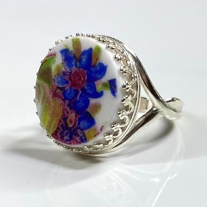 1950’s Roslyn China Sterling Silver Ring