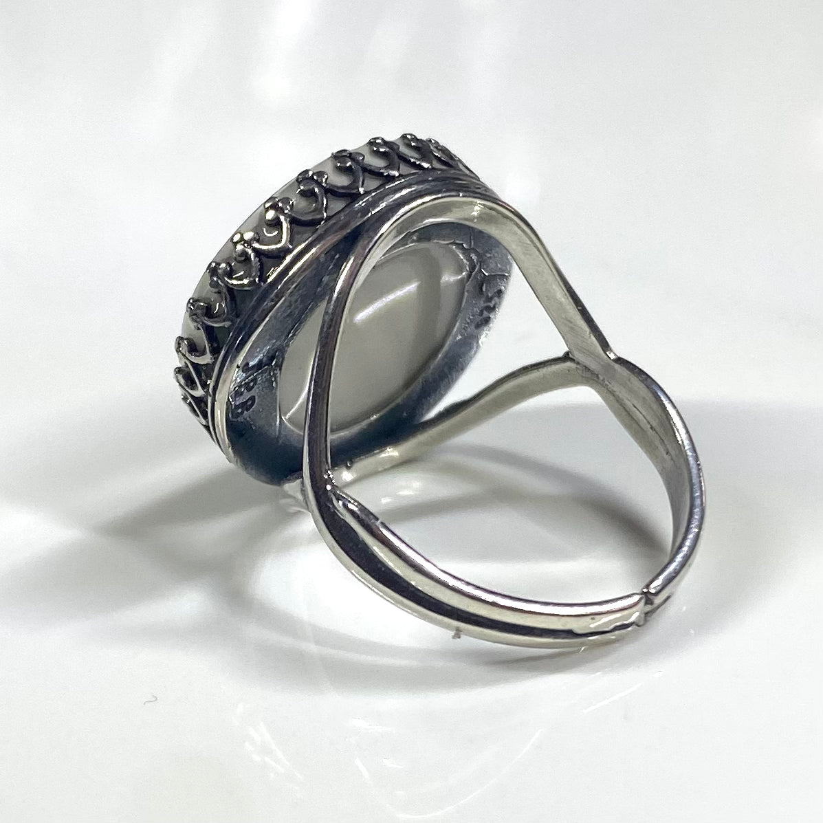 1940’s Maddock and Sons Sterling Silver Ring Antique Silver M
