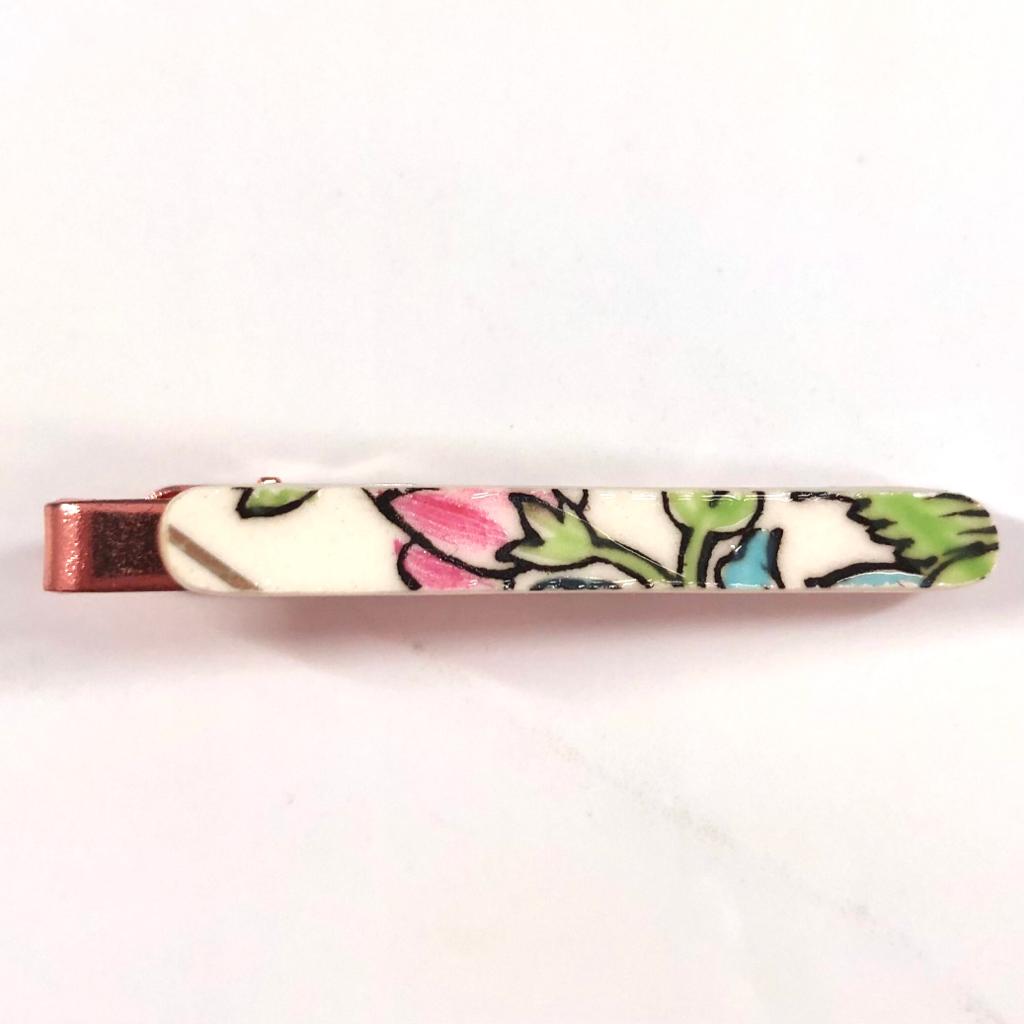 1940’s Alfred Meakin ‘Bengal Tree’ Tie Bar Clip Rose Gold