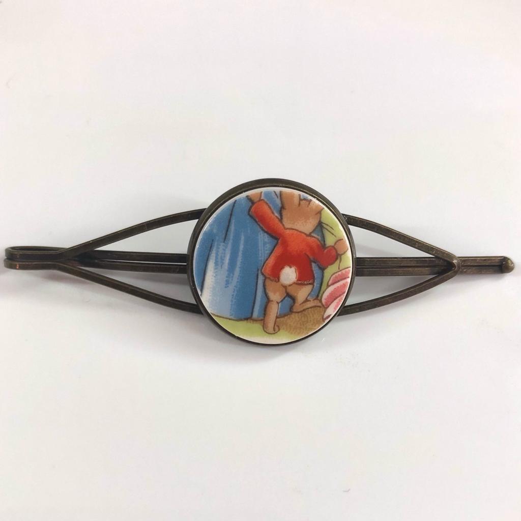 Bunnykins by Royal Doulton Hair Slide Clip Antique Bronze