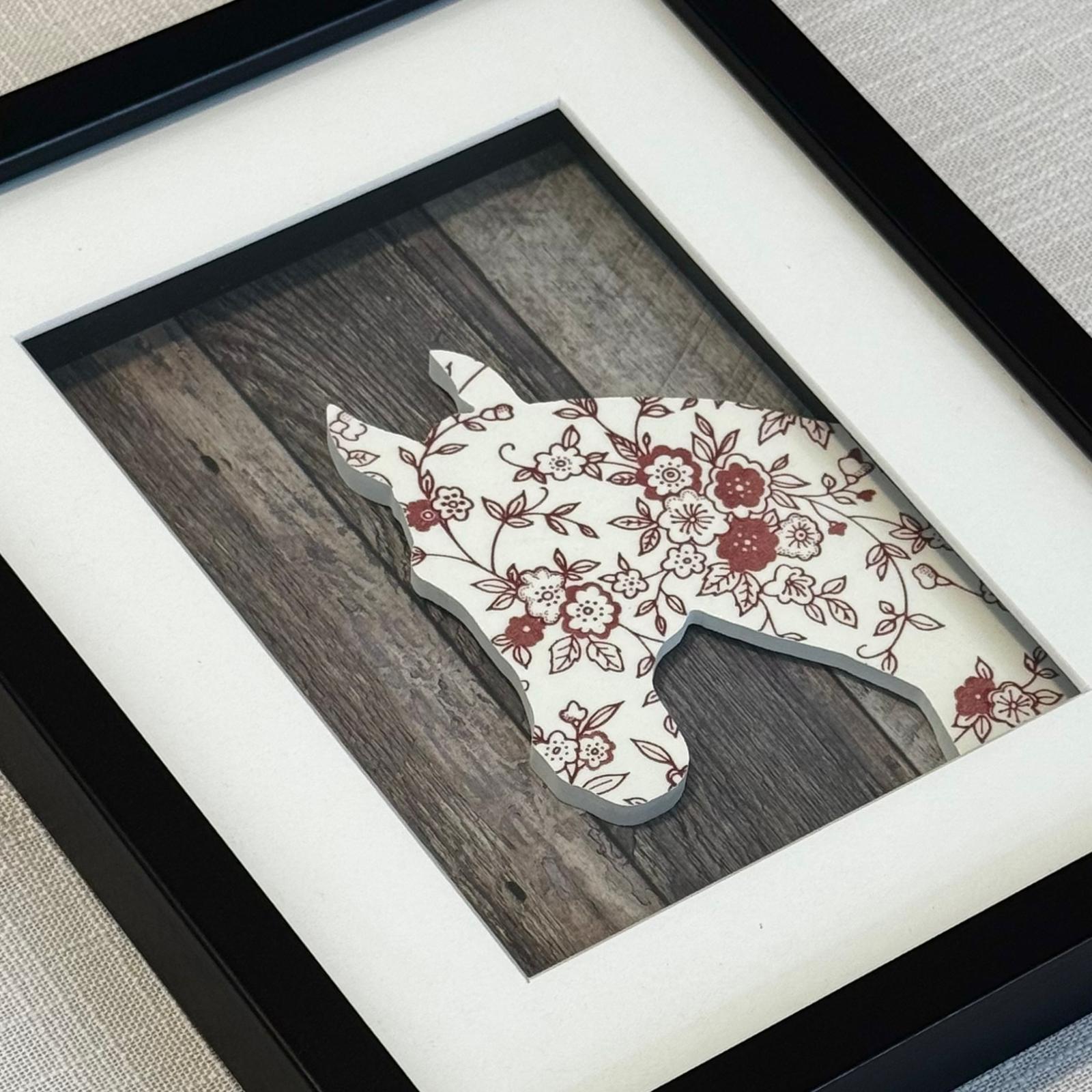 1960’s Horse from Ridgway Pottery Framed Artwork