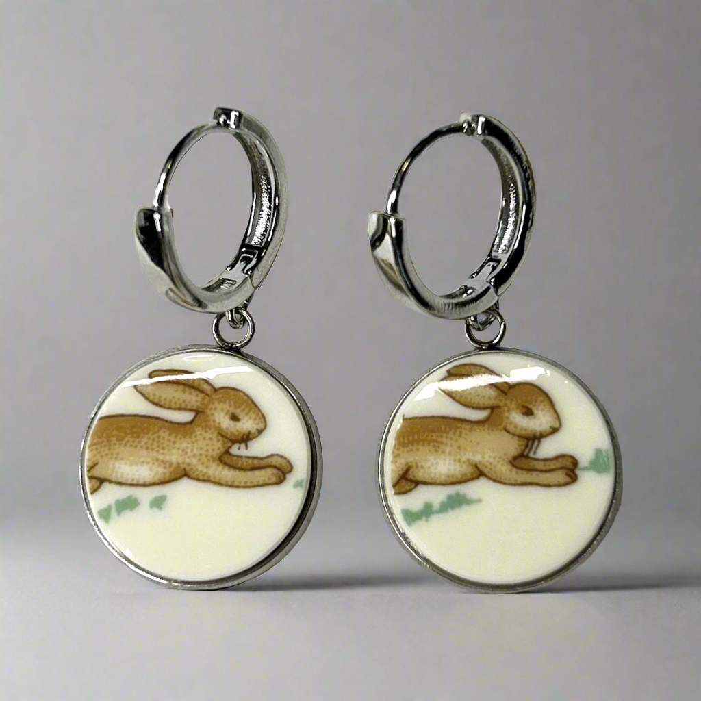 Bunnykins by Royal Doulton Huggies Dangly Earrings SM