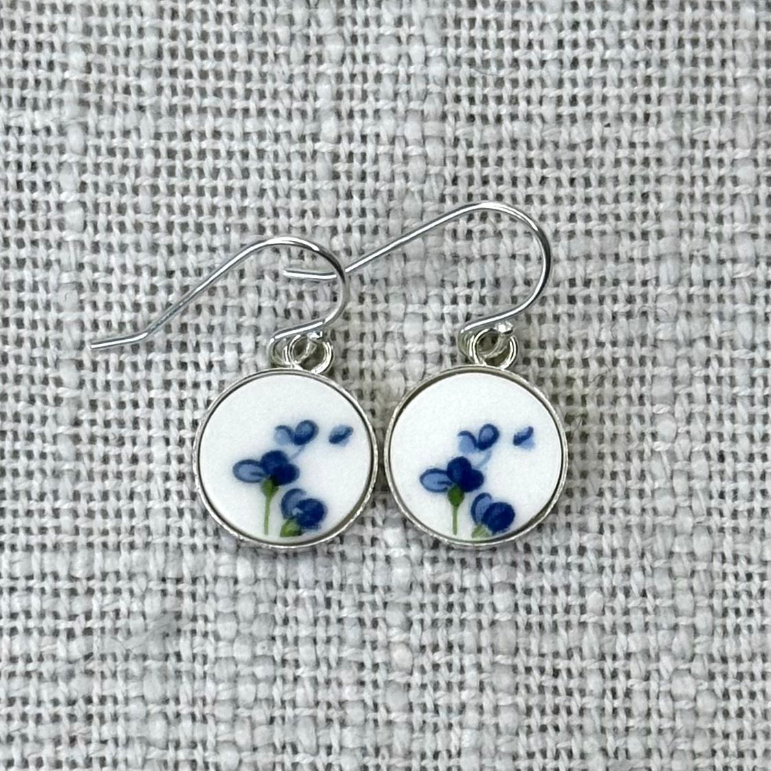 1950’s Sterling Silver Queen Anne ‘Sonata’ Dangly Earrings