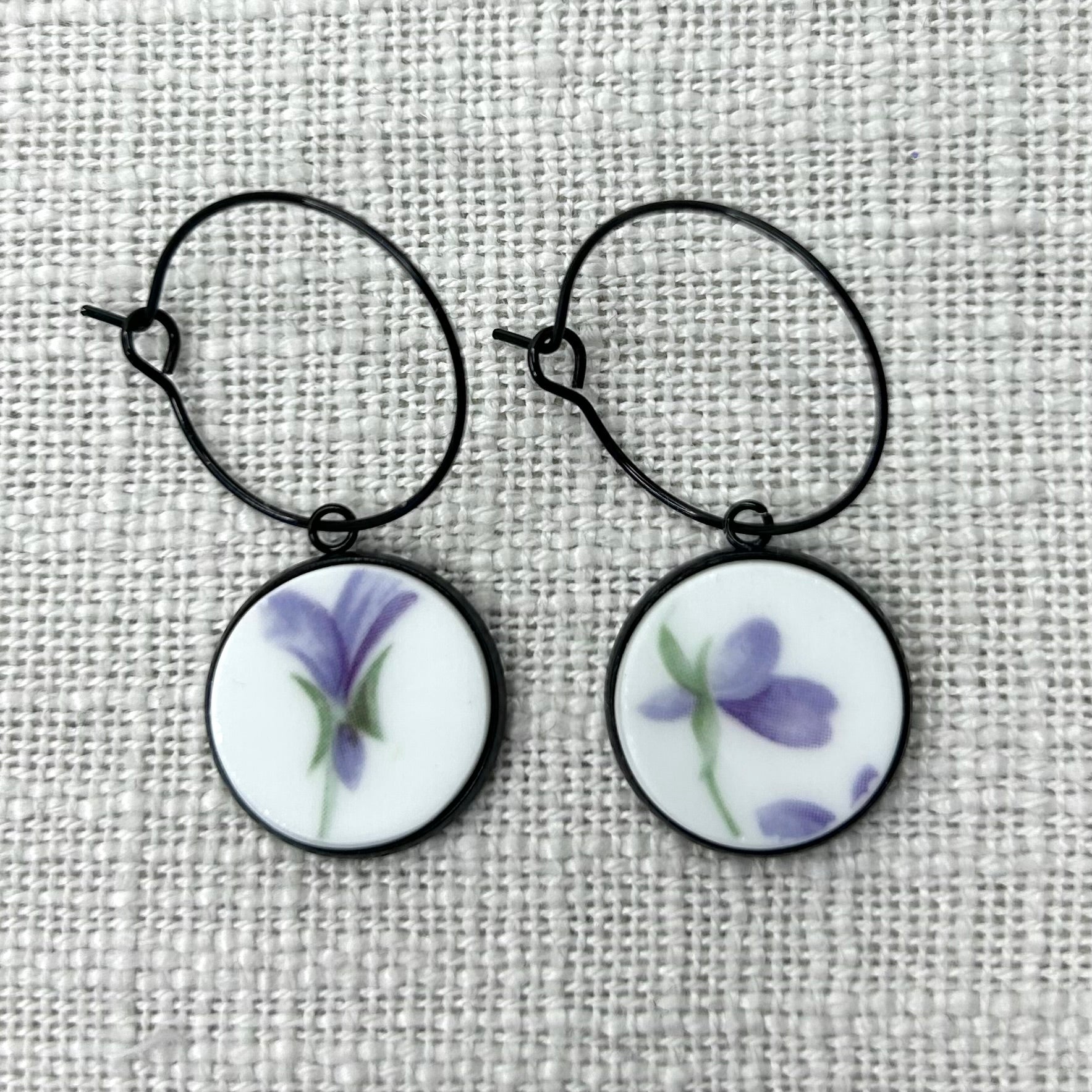 1950’s Royal Standard Hoops Dangly Earrings B