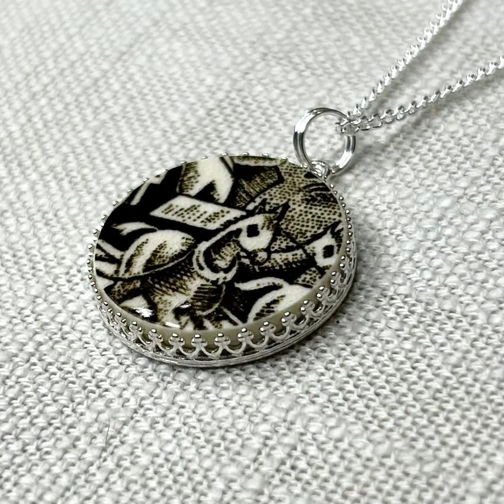 Sterling Silver Horse Pendant Necklace