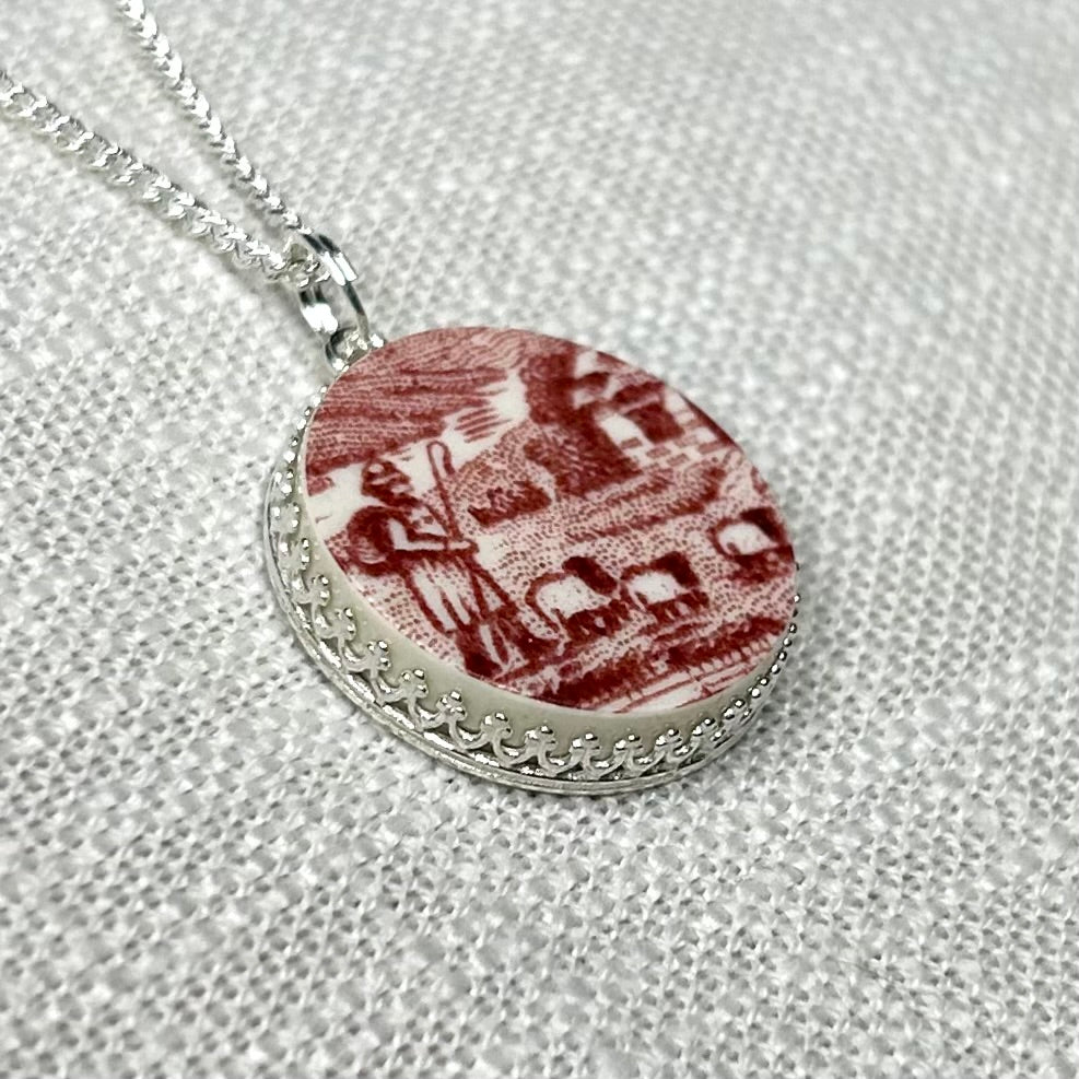 Sterling Silver Sheep Pendant Necklace