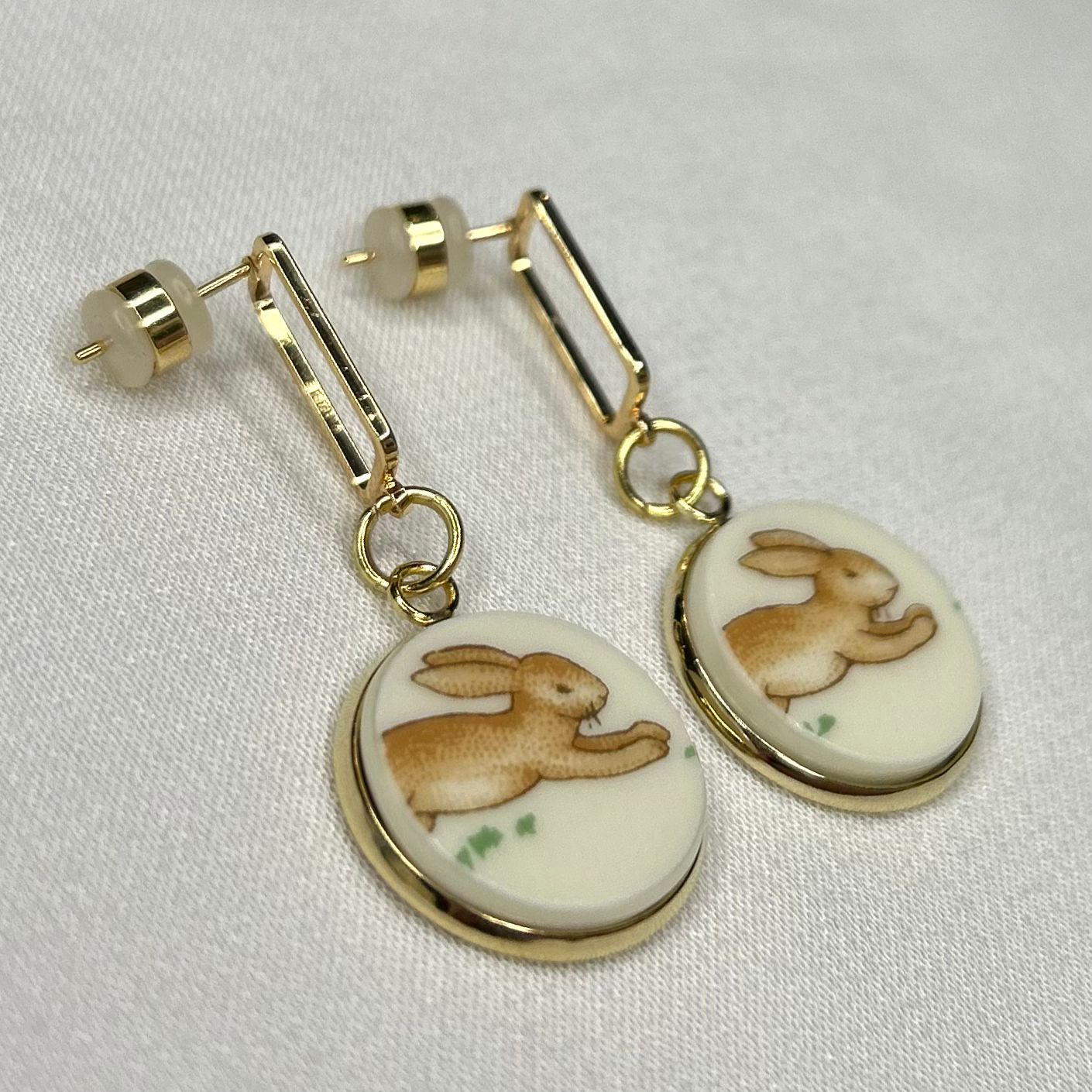 *Royal Doulton ‘Bunnykins’ Stud Dangly Earrings YM