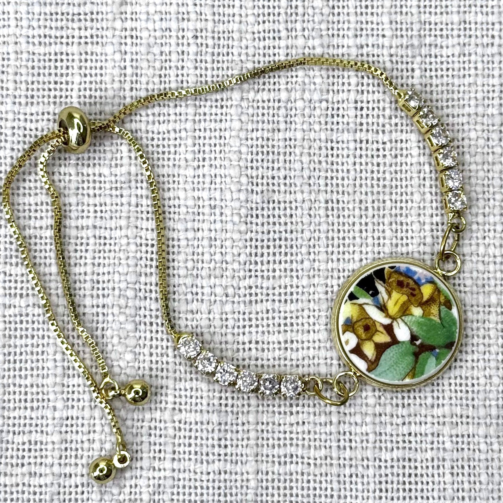 1930’s Royal Winton ‘Hazel’ Adjustable Bracelet Y