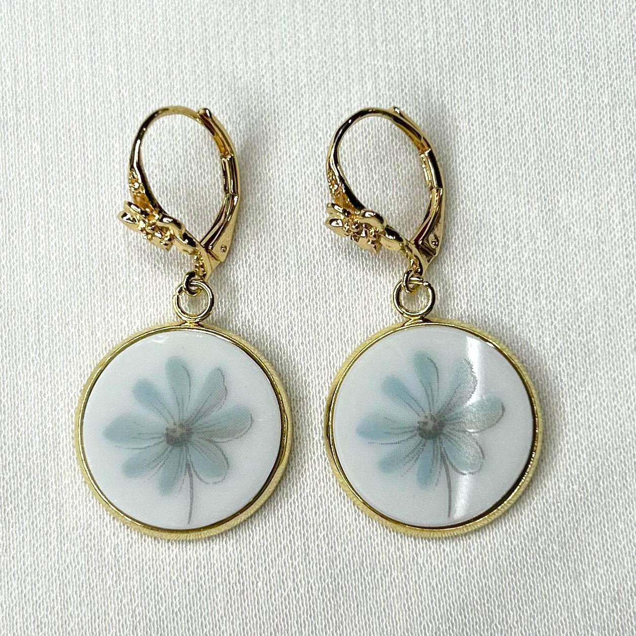 Noritake ‘Alouette’ Leverback Dangly Earrings YM