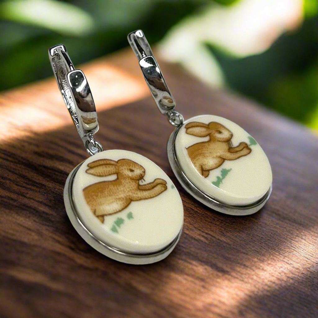 Bunnykins by Royal Doulton Huggies Dangly Earrings SM