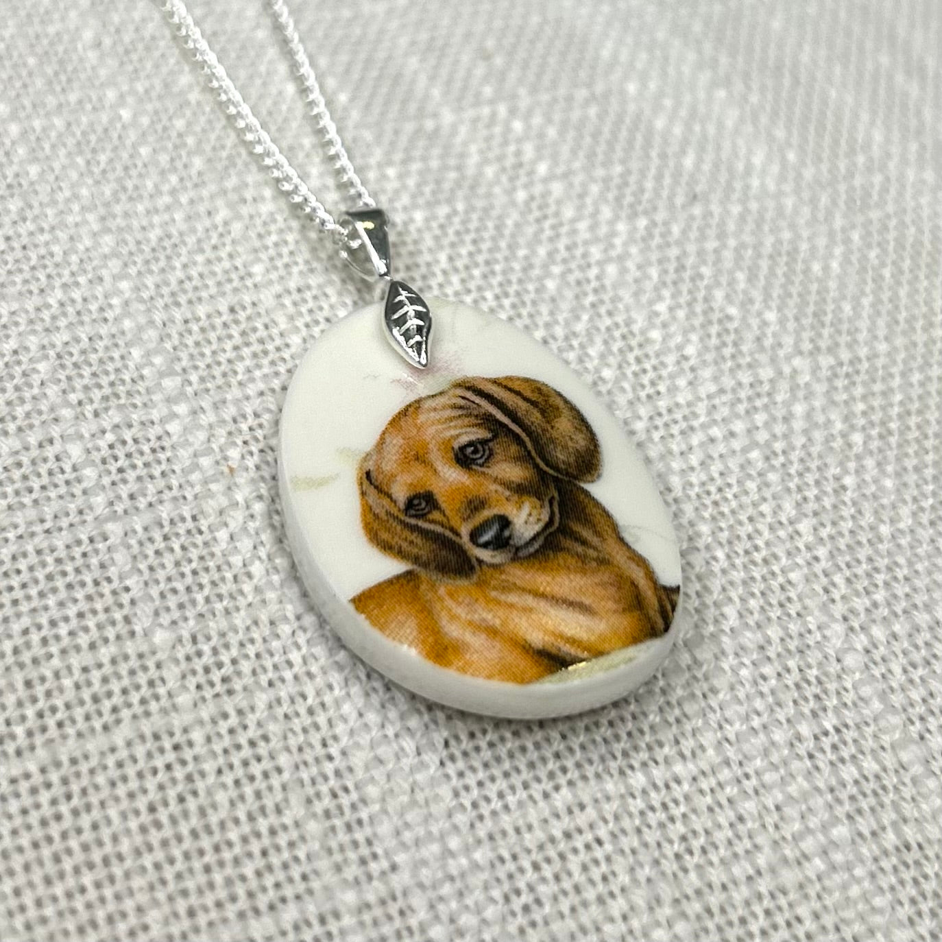 Sterling Silver Dachshund Pendant Necklace