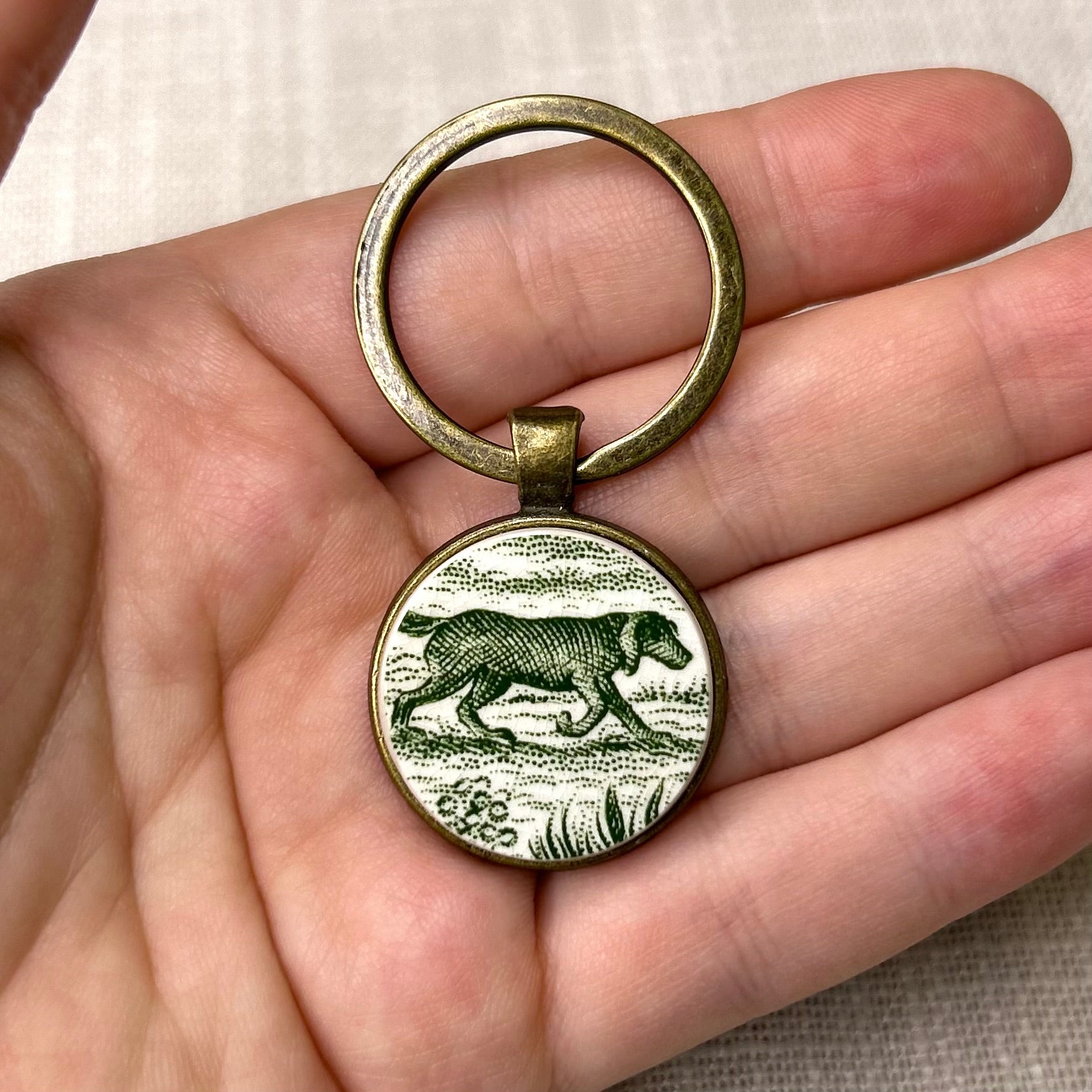 Mid-Century Dog Keyring