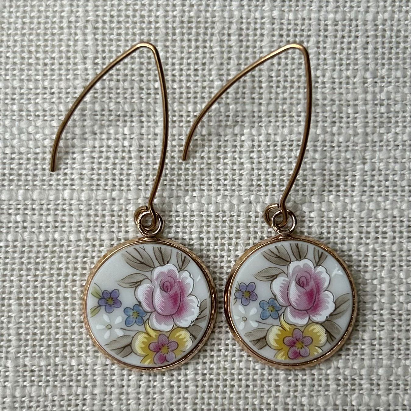 *1970’s Noritake Hooks Dangly Earrings RM