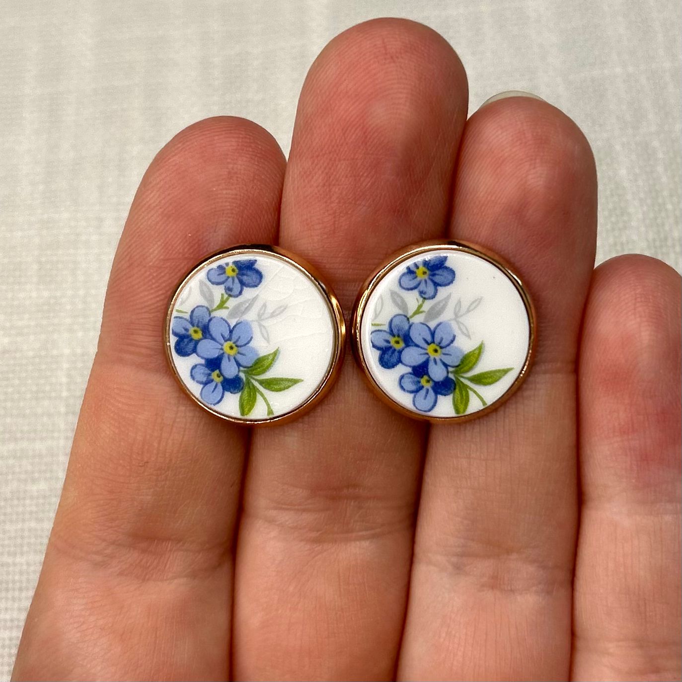 1950’s Queen Anne ‘Sonata’ Stud Earrings RM