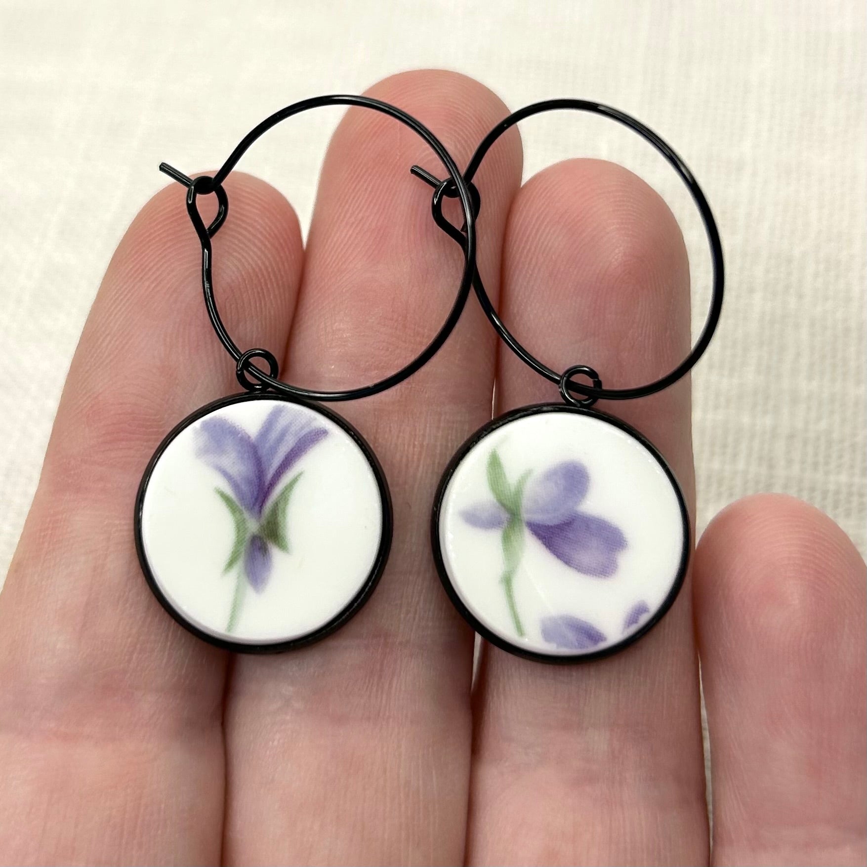 1950’s Royal Standard Hoops Dangly Earrings B