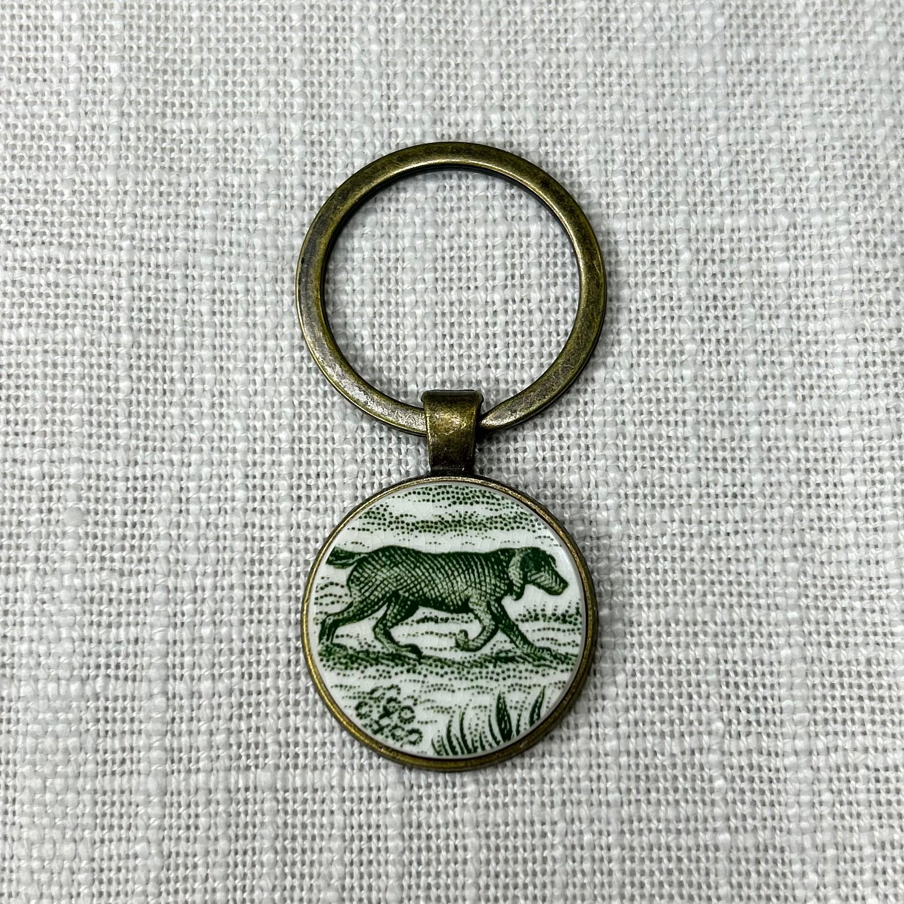 Mid-Century Dog Keyring