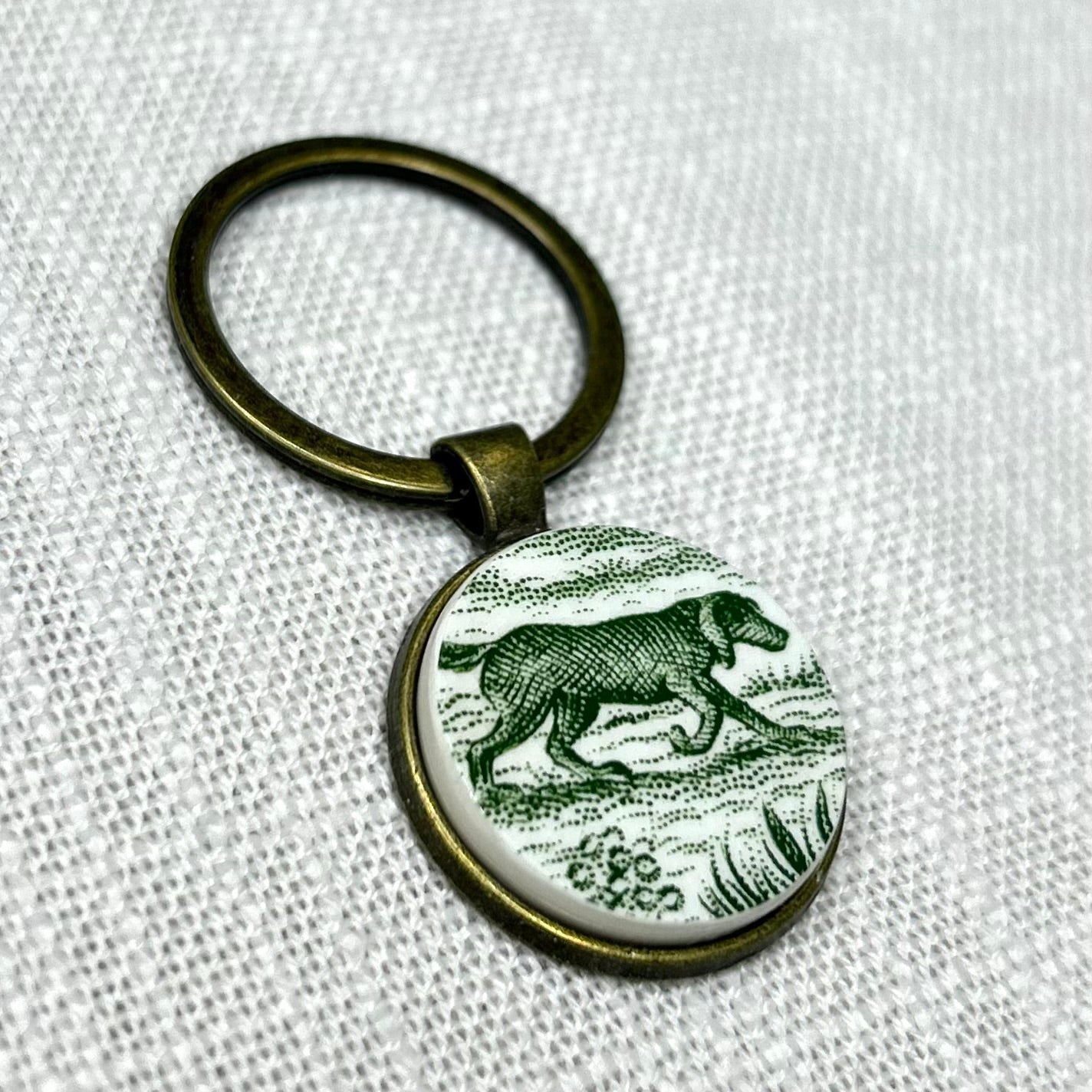 Mid-Century Dog Keyring