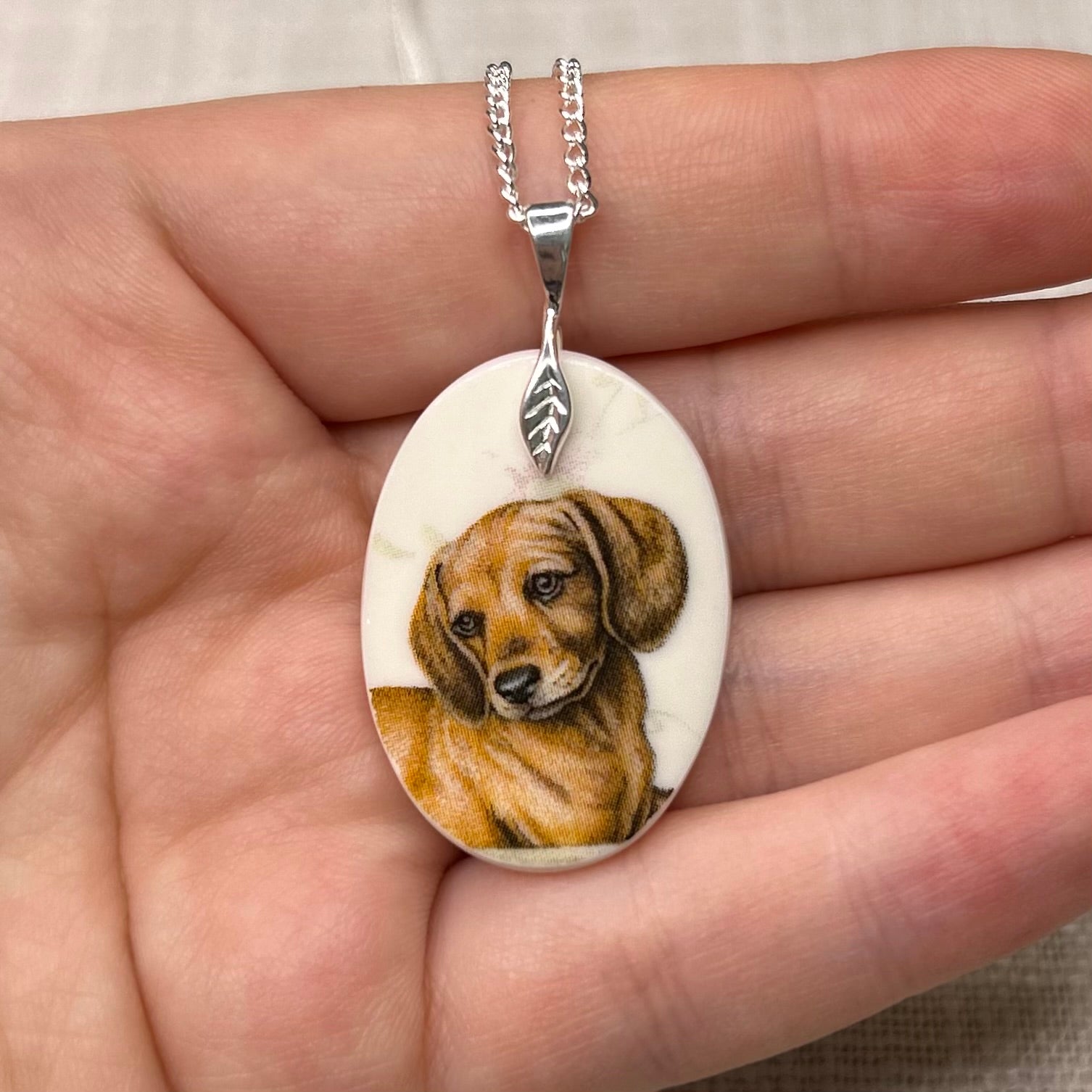 Sterling Silver Dachshund Pendant Necklace