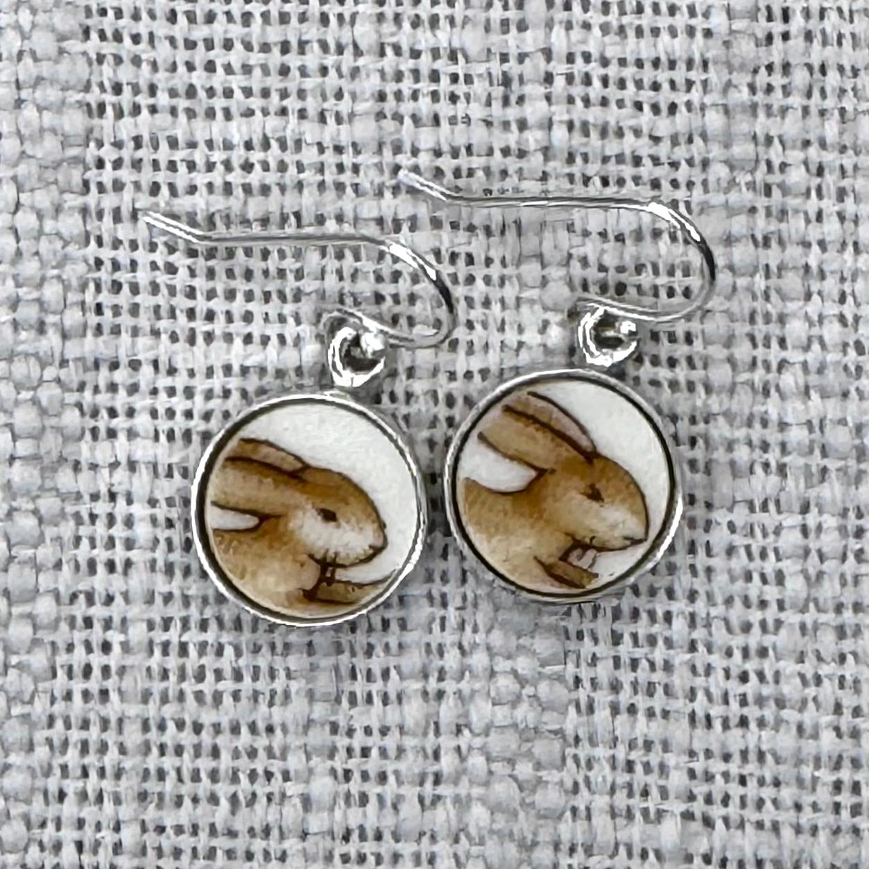 Sterling Silver 1970’s Royal Doulton ‘Bunnykins’ Dangly Earrings