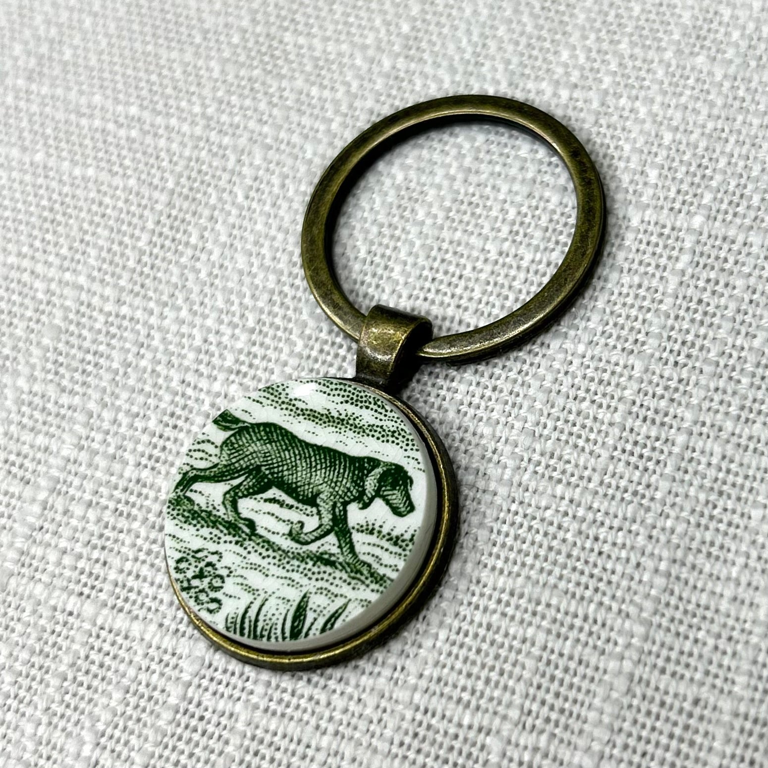 Mid-Century Dog Keyring