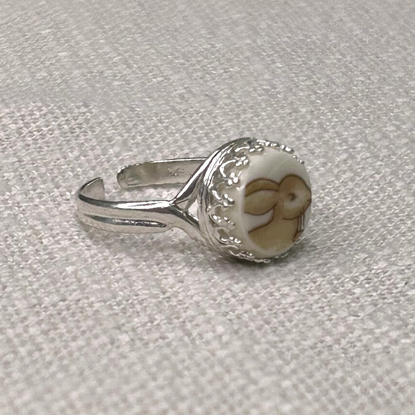 Sterling Silver Royal Doulton ‘Bunnykins’ Adjustable Ring