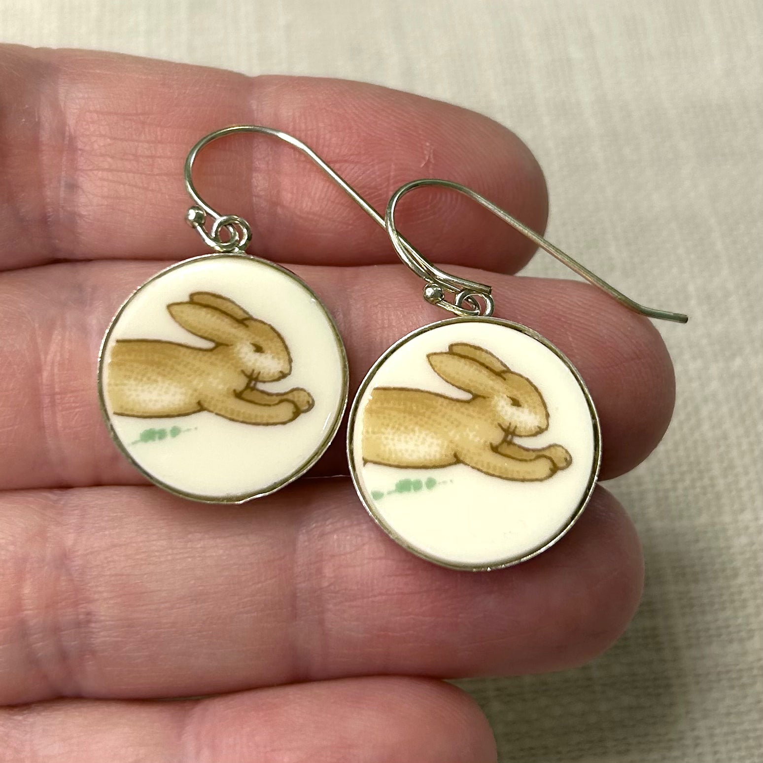 Sterling Silver Royal Doulton ‘Bunnykins’ Dangly Earrings