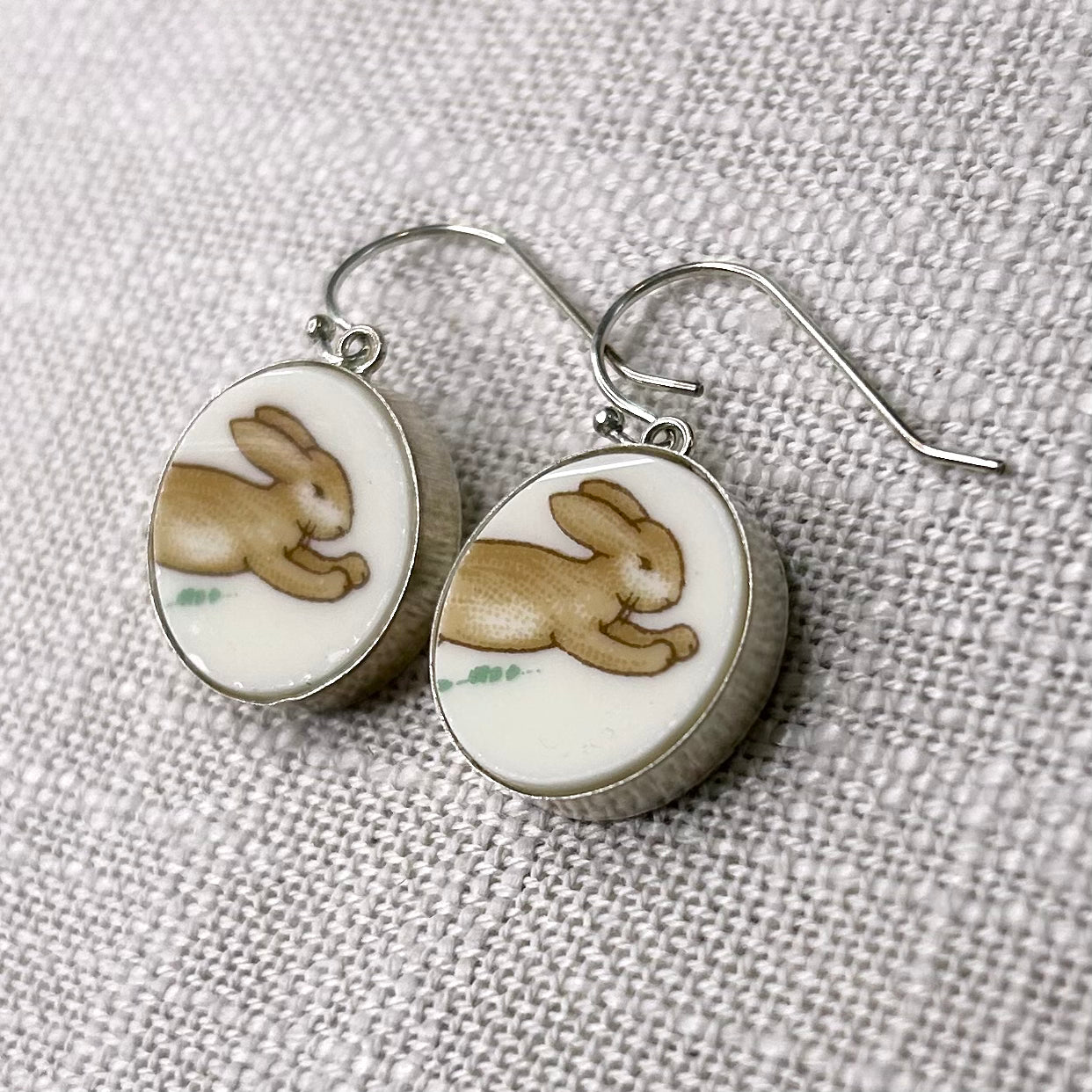 Sterling Silver Royal Doulton ‘Bunnykins’ Dangly Earrings