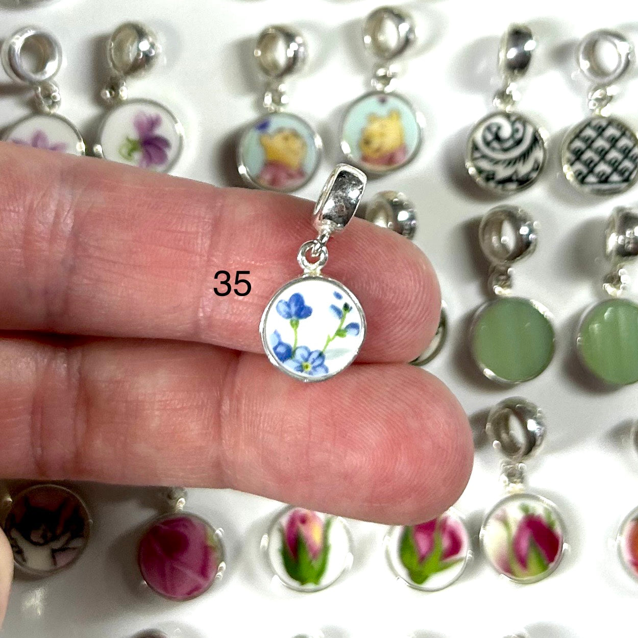 Sterling Silver Charms For Bracelets M