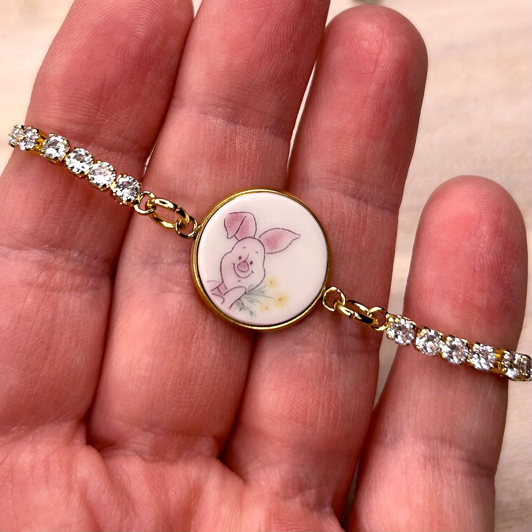 Winnie the Pooh and Friends CZ Bracelet M