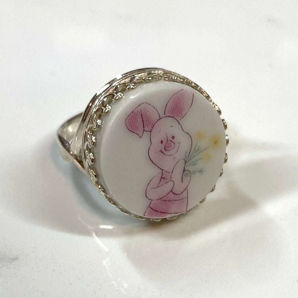 2000’s Sterling Silver Piglet Adjustable Ring